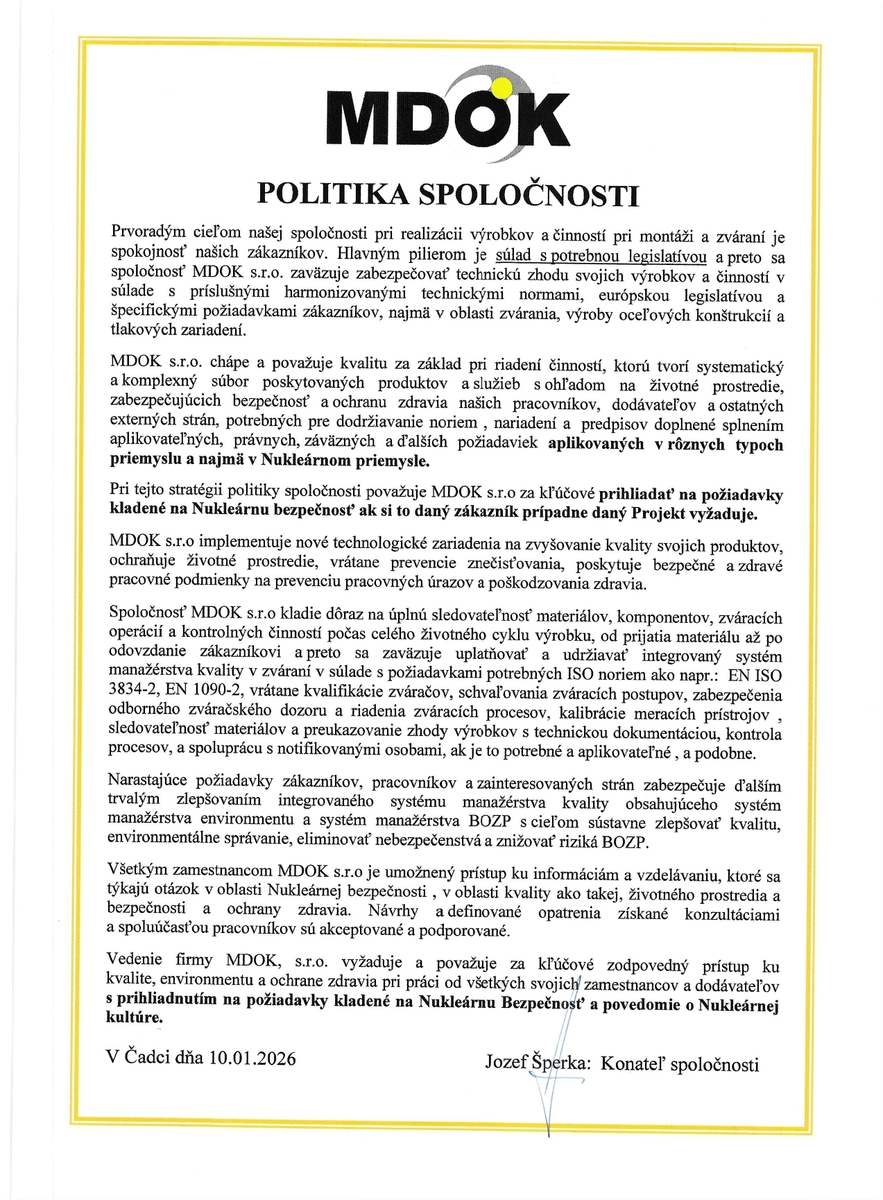 Politika spoločnosti 2026 page 0001